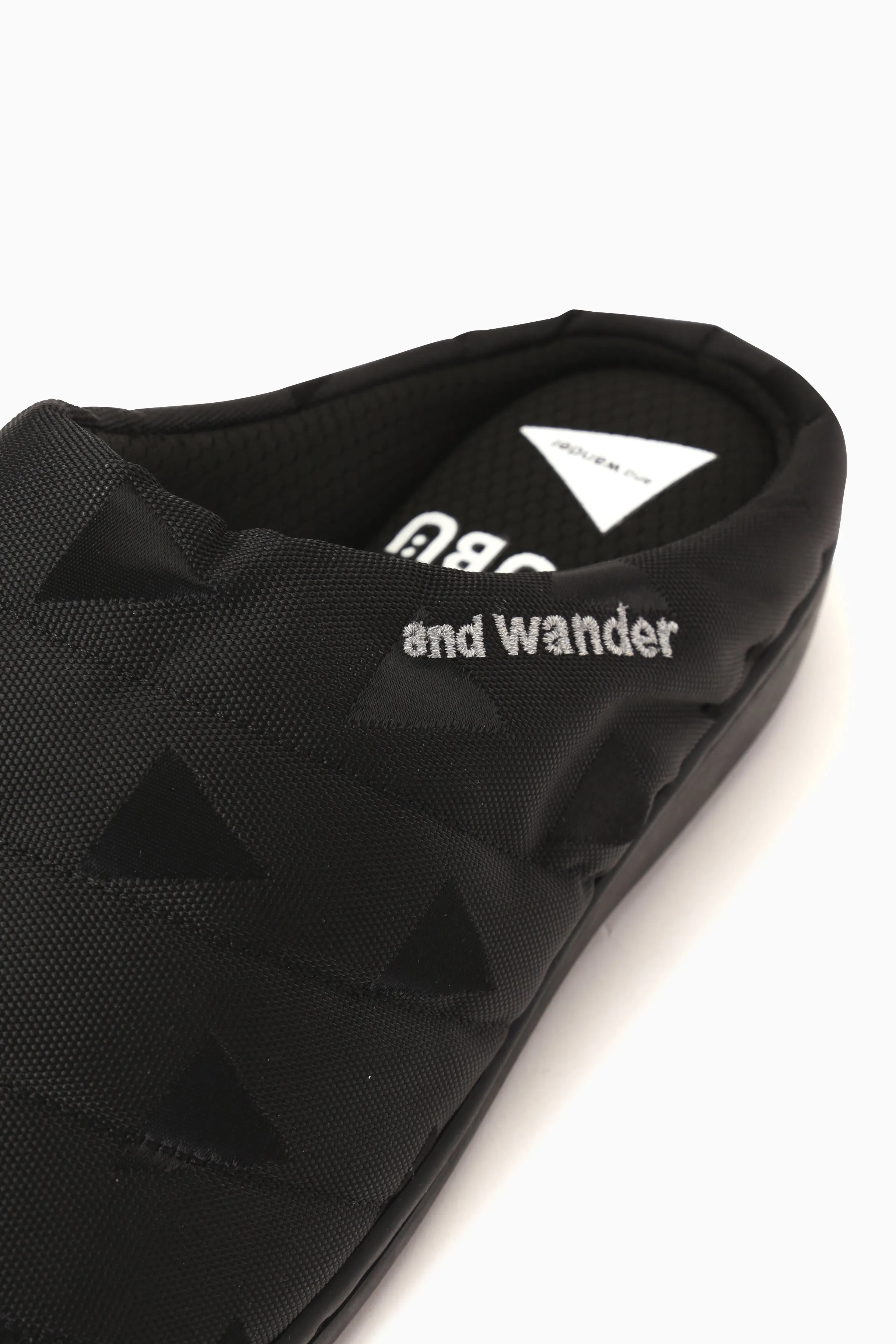and wander - SUBU × and wander Triangle JQ Permanent Sandal - Black