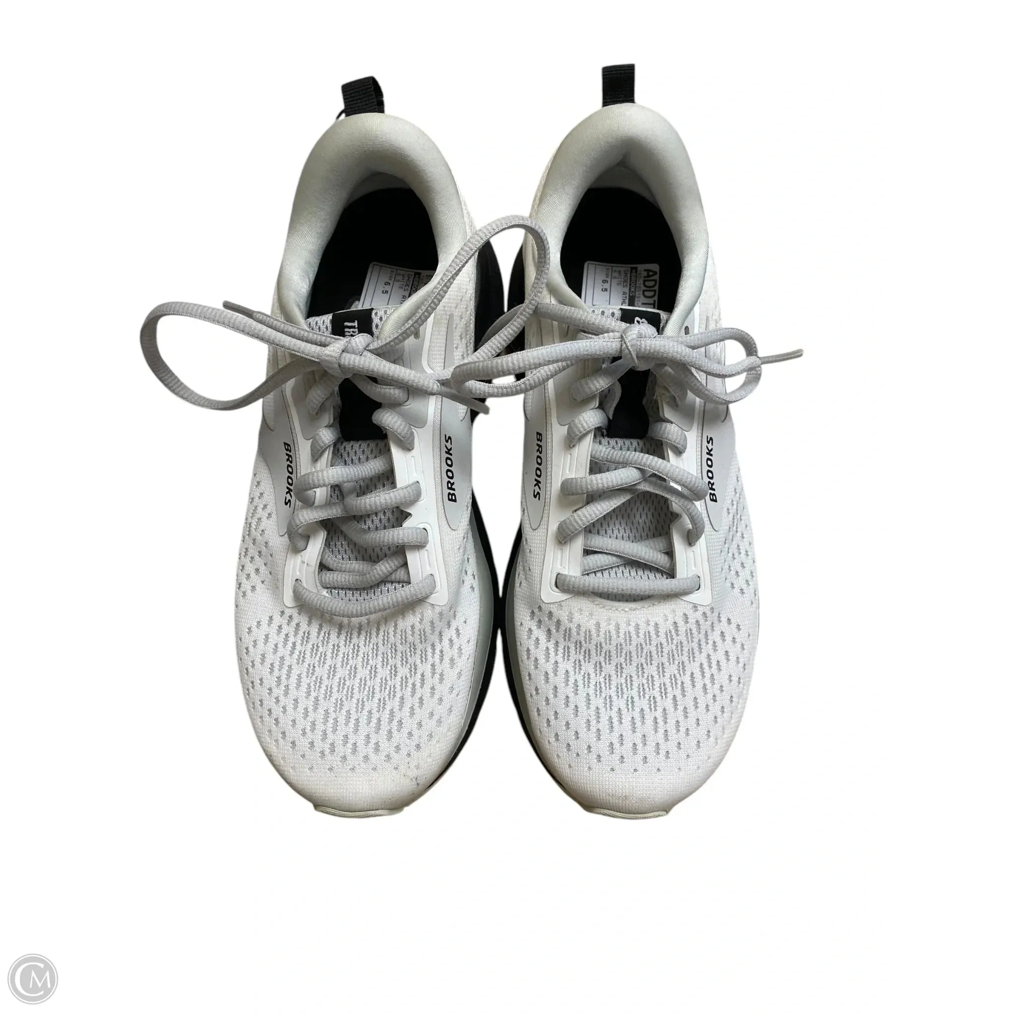 Shoes Athletic By Brooks In White, Size: 6.5