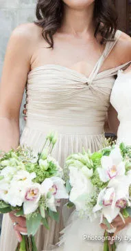 Yellow Green Chiffon Mini Skirt Bridesmaid Dress Bridal Party Dress(BM731N)